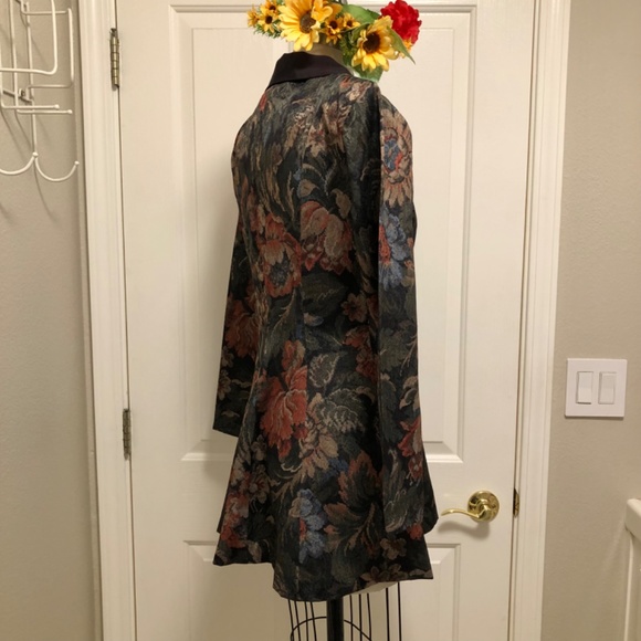 NWOT - Black & Multi Floral Fit & Flare Jacket - Picture 13 of 16